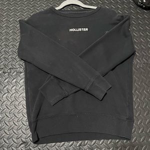 Hollister Mens All Black Crewneck Sweater